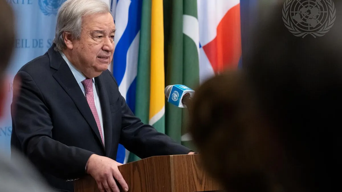 Secretary-General Briefs Press on Situation in Gaza Secretary-General Briefs Press on Situation in Gaza