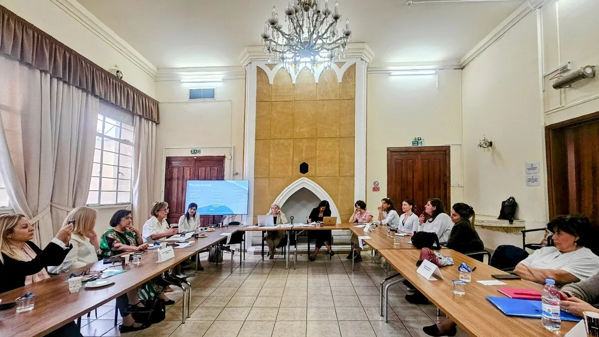 A photo taken at an event. 